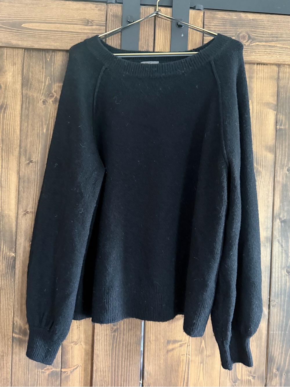 Vince Camuto Black Crewneck Sweater